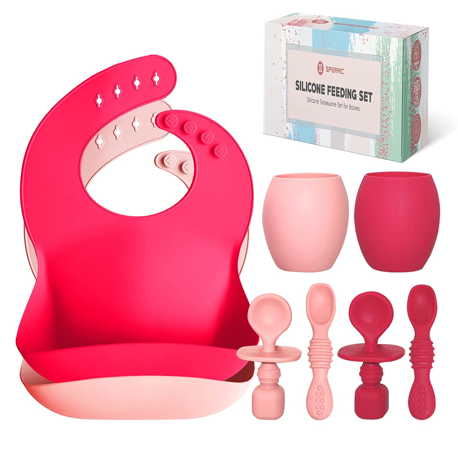 Baby silicone feeding set