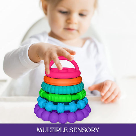 Stacking Silicone Stacking Toy – Premium Stacking Toys for Teething ...