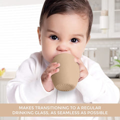 Silicone Baby Tiny Cups for Infant’s First Stage Training, Developed by Feeding Specialist to Fit Baby’s Mouth and Hands 3 Months+ (Pink 3 OZ)