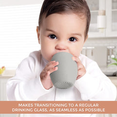 Silicone Baby Tiny Cups for Infant’s First Stage Training, Developed by Feeding Specialist to Fit Baby’s Mouth and Hands 3 Months+ (Pink 3 OZ)