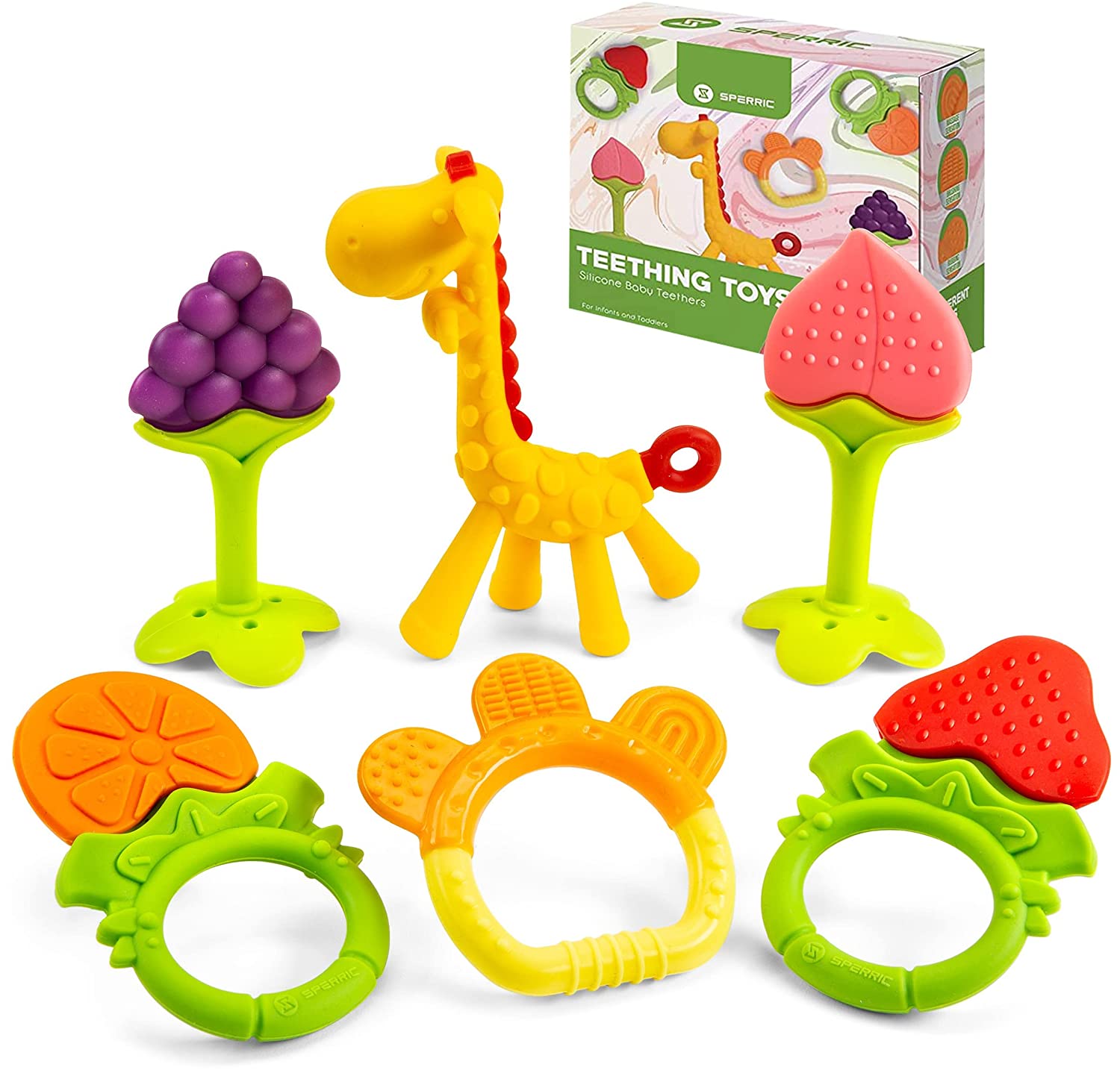 Rattle Teething Ring a 2-in-1 teether and rattle!