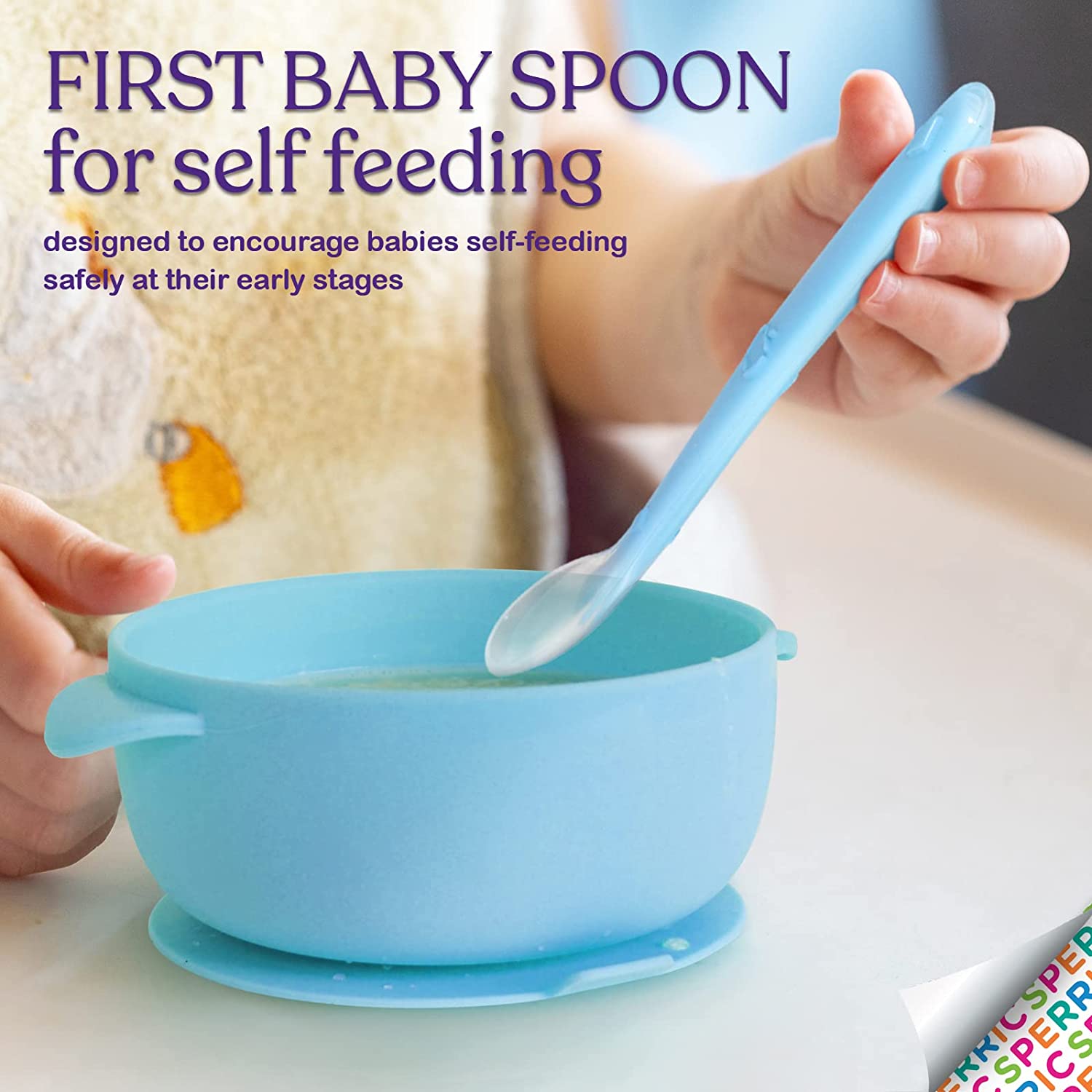 Best First Stage Baby Infant Spoons, 5-Pack, Soft Silicone Baby Spoons  Training Spoon Gift Set For Infant